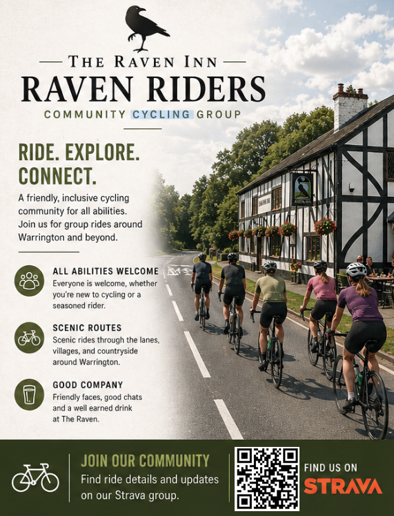 cycling at the raven